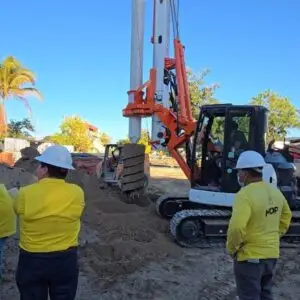 Pilotes para torres de metrocable mejicanos - Casco historico