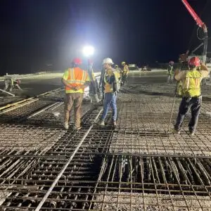 Colocación de acero y concreto para MMP Módulo 2