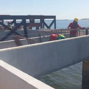 Colocación de acero y concreto para mmo modulo 2, en el área de proyecto reforzamiento de terminales y patio apc, construcción